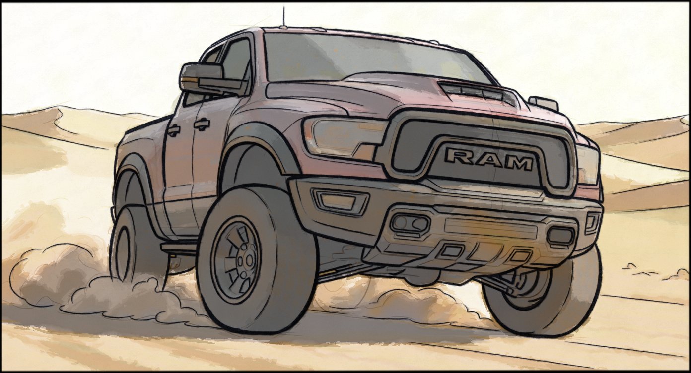 Automotive - Stunt Driving - storyboard frame 1 by Dakota Warren